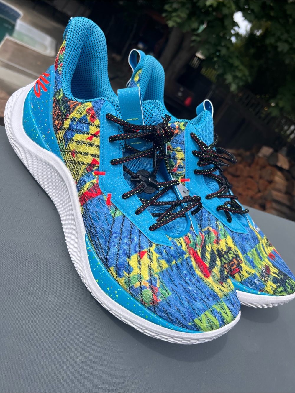 Under Armour Curry Flow 10 "Sour Patch Kids" sneakers size 17